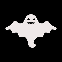 Cute ghost creation kit icon.Halloween spooky monsters, scary spirit or poltergeists at night. cartoon ghosts. cute ghost creation kit, changeable face, flat design icon. sticker, clipart,vector.