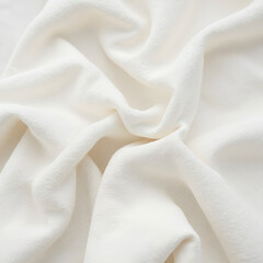 Organic cotton fabric natural folds