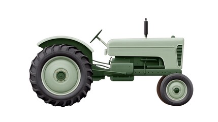 Obraz premium Vintage green tractor, a classic piece of farm equipment.