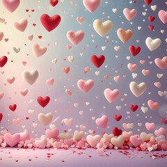 background with hearts