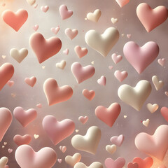 red hearts background