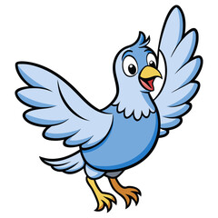 vector illustration of a dove