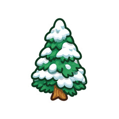christmas tree vector illustration