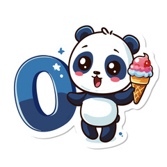 panda, cartoon, animal, bear, illustration, vector, 