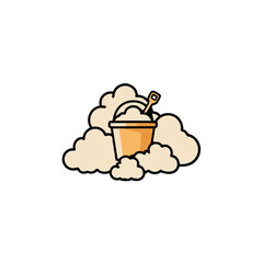 cup of coffee with sugar