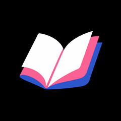 open book vector illustration