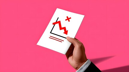 Hand holding a paper with a failing test score.