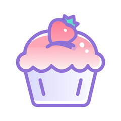 cupcake vector illustration