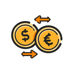 vector illustration of a dollar sign