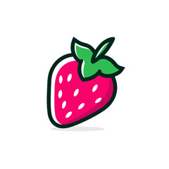 vector illustration of a strawberry