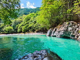 Fototapeta premium 阿寺渓谷