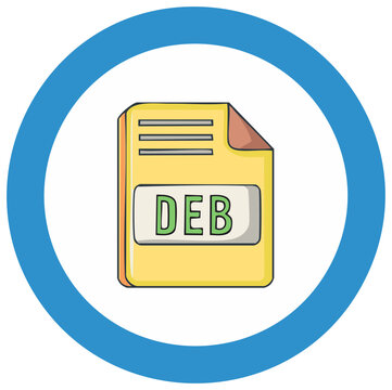 DEB File Icon for Linux Software Package Installation and Download