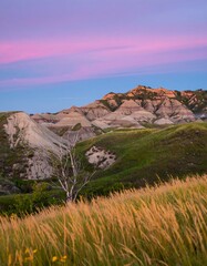 Badlands Sunrise Landscape