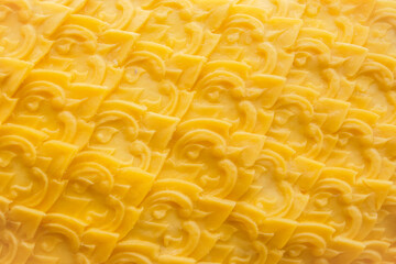 Thai art candles from molds