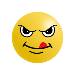 Emoji face angry 