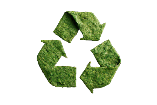 recycle symbol isolated on white background sustainability concept