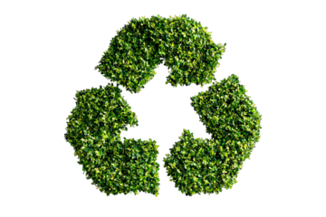 recycle symbol isolated on white background sustainability concept