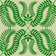 Green Fern Pattern