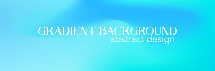 Gradient blue mesh aqua marine smooth background. Blue gradient mesh aquamarine abstract design. Emerald color bg. Vector illustration