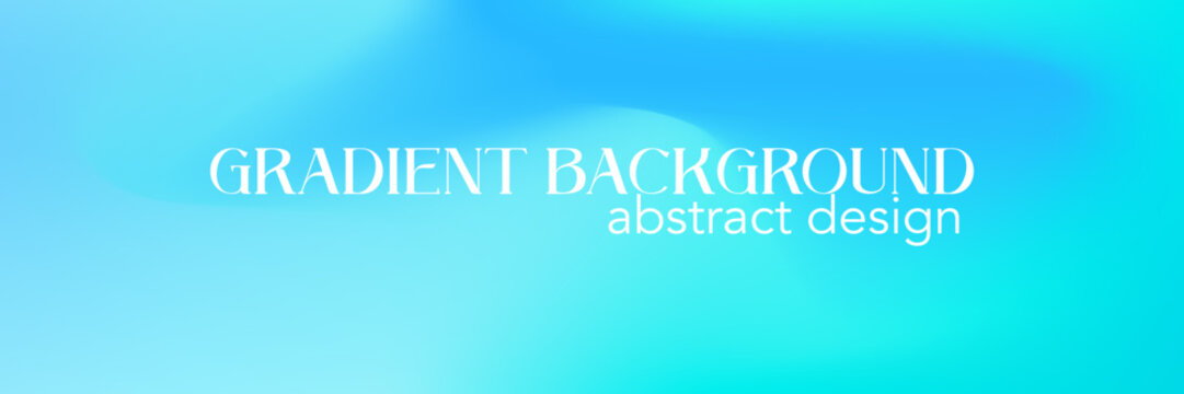 Gradient blue mesh aqua marine smooth background. Blue gradient mesh aquamarine abstract design. Emerald color bg. Vector illustration