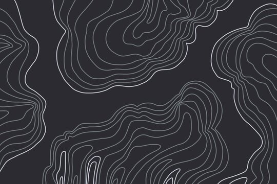 topographic map contour line surface black wallpaper