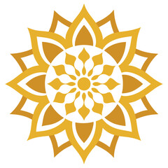 Decorative Golden Mandala Design