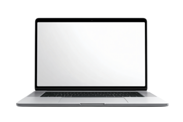 Sleek modern laptop with transparent screen overlay for designers