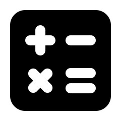 Obraz premium Mathematics Filled Icon