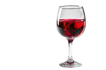 red wine glass isolated on white background celebration drink