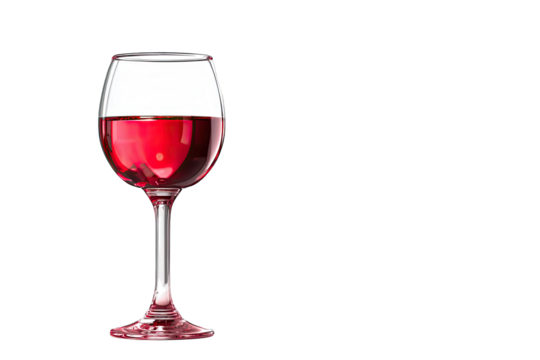 red wine glass isolated on white background celebration drink