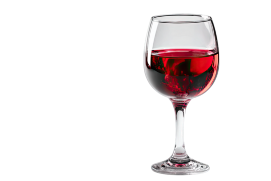 red wine glass isolated on white background celebration drink