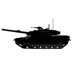 Fototapeta premium Tank Silhouette