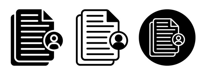 Dossier Icon Collection Glyph & Mixed Style