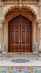 Obraz premium Frontal Symmetry and Grandeur: A highly detailed