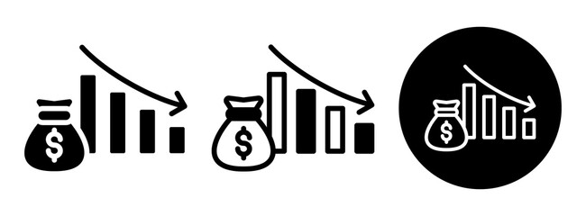 Reduction Icon Collection Glyph & Mixed Style