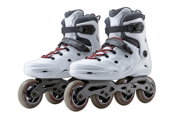 Rollerblades on a white background