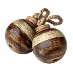 Elegant Wooden Ball Ornaments: Handcrafted Decor