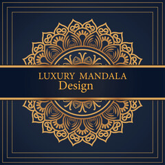 Luxury Golden Mandala Background  Islamic Ornamental Royal Design Template

