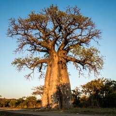 Baobab Tree in African Savanna (2)
