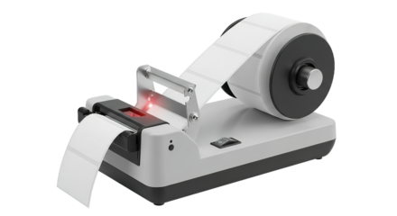 Automatic Label Dispenser Machine Industrial White Gray