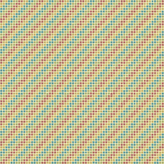 hand drawn pixels. vector seamless pattern. blue, green, maroon, yellow stripes. repetitive background. modern decorative art. geometric fabric swatch. continuous design template for textile, linen