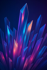 Crystal Shards Abstract Background