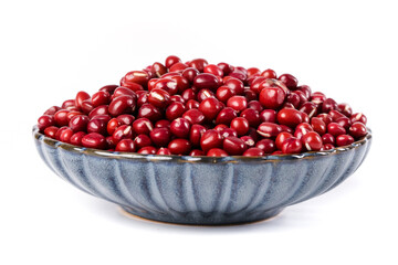 Fresh Red Adzuki Beans in Ceramic Bowl - Healthy Vegetarian Protein Source