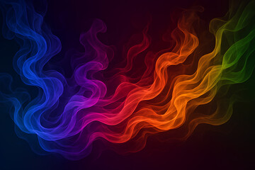 Rainbow Smoke Trail Abstract