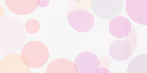 Soft pastel circles gradient to white, serene and calming, element, airy