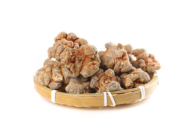 Wenshan Pseudoginseng Roots from Yunnan - Traditional Chinese Medicinal Herb in Bamboo Basket