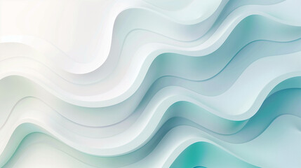 Fototapeta premium A sleek and modern abstract design showcases a smooth gradient transitioning from white to soft blue hues