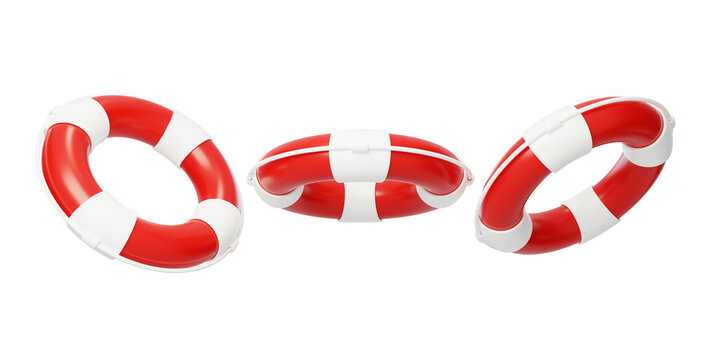 Summer swimming lifebuoy buoyancy water rescue 3D