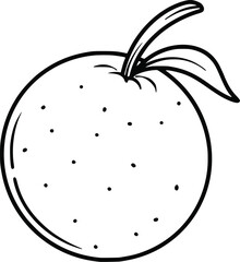 Simple orange icon vector 