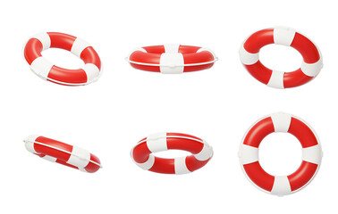 Summer swimming lifebuoy buoyancy water rescue 3D